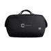 Bellroy Classic Duffel 45L - A black duffel bag with a logo on the front. It features dual handles for carrying.
