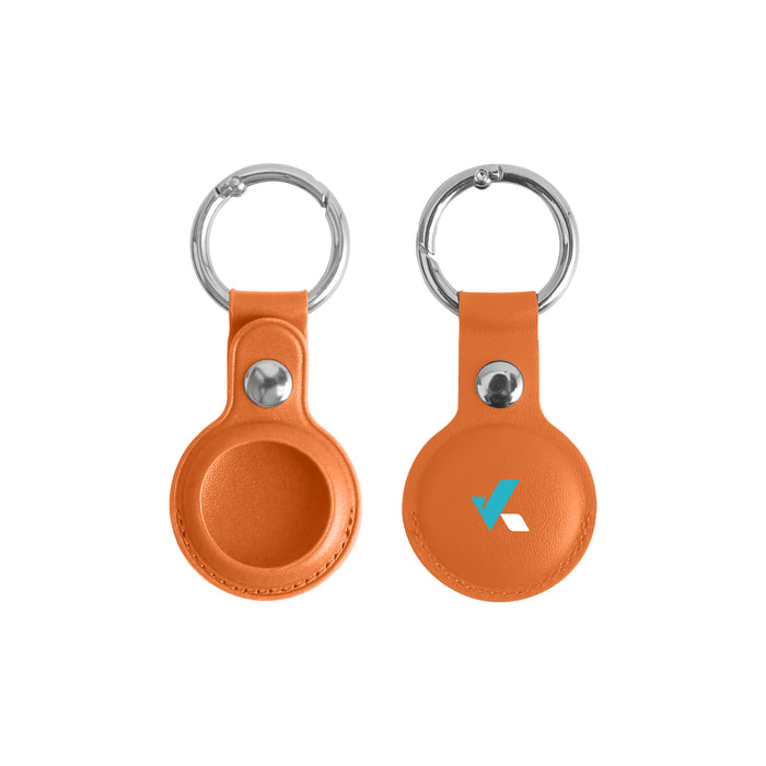 PU Leather AirTag Holder with Keyring - Custom Promotional Product