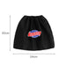 Waterproof Boot Covers - A black drawstring bag with an embroidered logo in red and blue. The dimensions are 20cm high and 24cm wide.