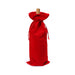 Drawstring Velvet Wine Bottle Bag - Custom Promotional Product