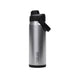 CamelBak - Thrive Chug VSS 0.6L - A drink bottle in stainless steel with a black lid and a carry handle, featuring a logo.