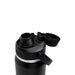 CamelBak - Thrive Chug VSS 0.75L - A drink bottle in black with a silver band, featuring a lid and a straw opening, and a branding logo.