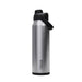 CamelBak - Thrive Chug VSS 1.0L - A drink bottle featuring a sleek silver stainless steel design with a black cap and carrying handle.