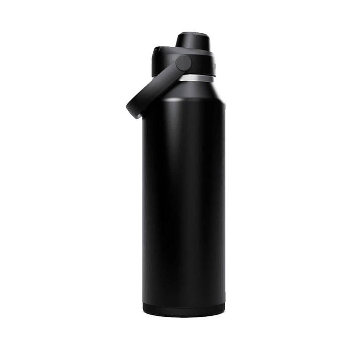 CamelBak - Thrive Chug VSS 1.2L - A drink bottle in matte black finish with a wide mouth and a handle, featuring a logo on the body.