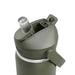 CamelBak - Thrive Flip Straw VSS 0.6L - A drink bottle in an olive green shade featuring a flip straw and a built-in cap. It has a logo on the side.