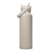 CamelBak - Thrive Flip Straw VSS 1.2L - A drink bottle in a beige finish featuring a flip straw mechanism and a carrying handle. It has a logo on the side.