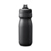 CamelBak - Podium Insulated Steel 0.5L - A drink bottle in matte black finished stainless steel with a slim design and cap for easy drinking, featuring a logo.
