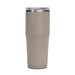 CamelBak - Thrive Tumbler VSS 0.9L - A drink bottle in a taupe colour with a stainless steel lid and a clear top, featuring a logo.