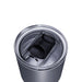 CamelBak - Thrive Tumbler VSS 0.9L - A drink bottle with a silver finish and a clear lid featuring a black sliding closure.