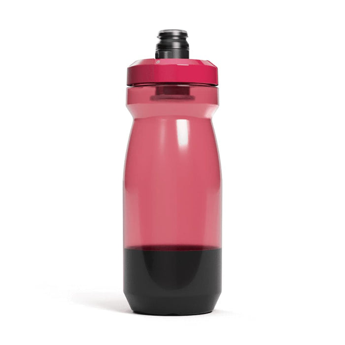 CamelBak Podium Bike Bottle 0.6L - Retail Colours - A drink bottle in pink and black with a sporty design and a branded logo on the side.