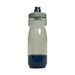 CamelBak - Podium 0.7L - A drink bottle with a grey upper section and dark blue lower section, featuring a screw-on lid and a logo.