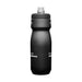 CamelBak - Podium 0.7L - A drink bottle in black with a textured design and a tapered top, featuring a spout and a logo.
