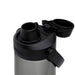 CamelBak - Thrive Chug 0.75L - A drink bottle with a grey body and black cap featuring a spout and a logo on the side.