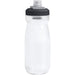 CamelBak - Podium 0.6L - Plain Colours - A drink bottle in clear plastic with a black cap and spout, featuring a branding logo.