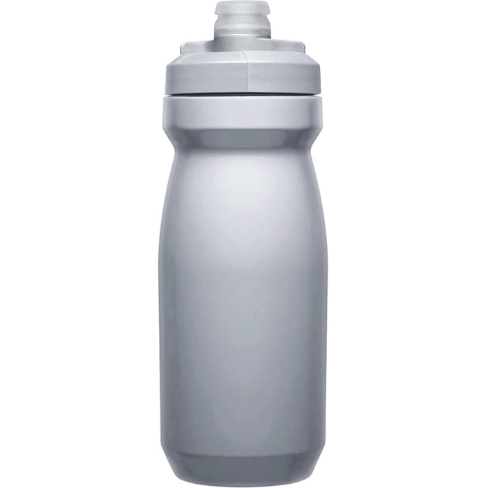 CamelBak - Podium 0.6L - Plain Colours - A drink bottle in a sleek, plain grey colour with a screw-on cap and a logo on the side.