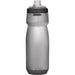 CamelBak - Podium 0.7L - Plain Colours - A drink bottle in a sleek silver design with a black lid, featuring a logo on the side.