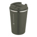 Carry Cup Newport Double Wall Vacuum Tumbler - 350ml - A drink bottle in dark green with a double wall vacuum design, featuring a lid and a logo.