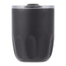 Carry Cup Olla Vacuum Coffee Cup w/ Ceramic Liner - 300ml - A drink bottle in matte black with a clear lid, featuring a logo on the side. The design is sleek and modern.