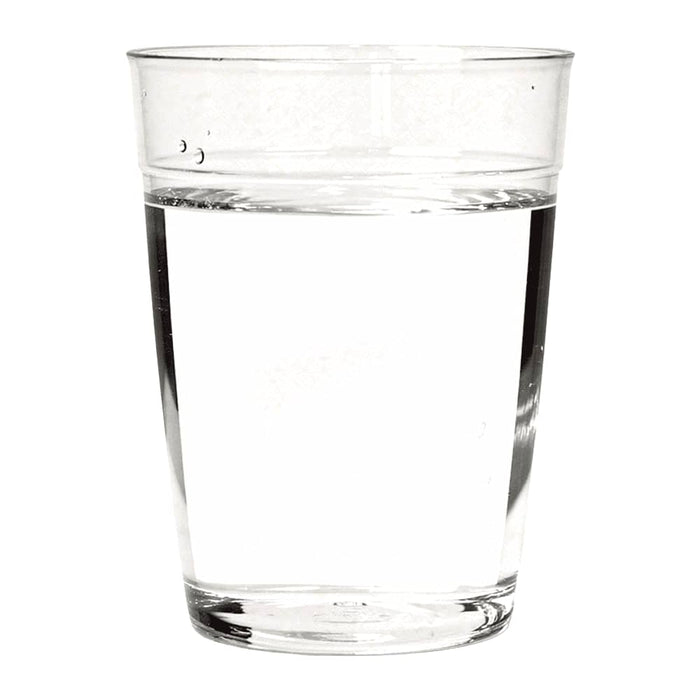 Tritan Carry Cup - A clear Tritan carry cup filled with water, featuring a simple design and no visible branding.