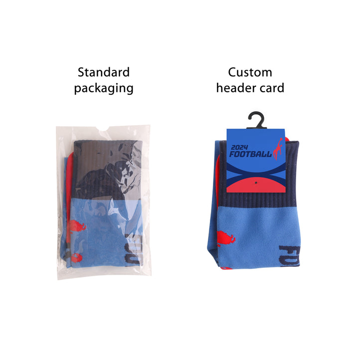 Knee High Custom Pattern Football Socks - Without Towel bottom - Custom Promotional Product