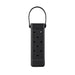 EVA Holes Wine Bottle Bag - A drink bottle bag in black with holes for ventilation and a carry handle, featuring a textured base and a logo.