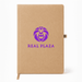 NFC A5 Smart Notebook - A tan A5 notebook featuring a purple logo on the front cover. The notebook includes a closure strap.