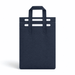 13L Insulated Reusable Bag - A navy blue insulated reusable bag with two handles and a simple design. It features a logo on the front.