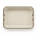 Stack & Go Lunchbox - A light beige rectangular lunchbox with a smooth surface and rounded edges. It features a logo.