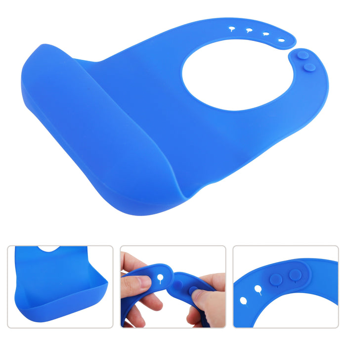 Silicone Bib with Snap Closure - Custom Promotional Product