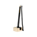 Counter Fixed Signature Pen E - A black signature pen with a coiled cord, attached to a tan holder. The holder features a logo.