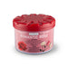 Air Freshener – Rose - A round container of air freshener with a pink label featuring red and white roses and a red lid.