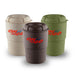 Ecco Kuppa – EcoBlend - A drink bottle trio in cream, brown, and green, featuring ribbed bases and a logo on the front.
