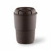 Ecco Kuppa – EcoBlend - A drink bottle in a dark brown colour with a ribbed design and a secure lid. Features a branding logo.