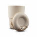 Ecco Kuppa – EcoBlend - A drink bottle and lid in a speckled off-white colour, featuring a textured grip and a logo.