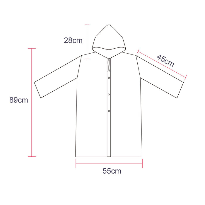 Kids EVA Reusable Raincoat - Custom Promotional Product