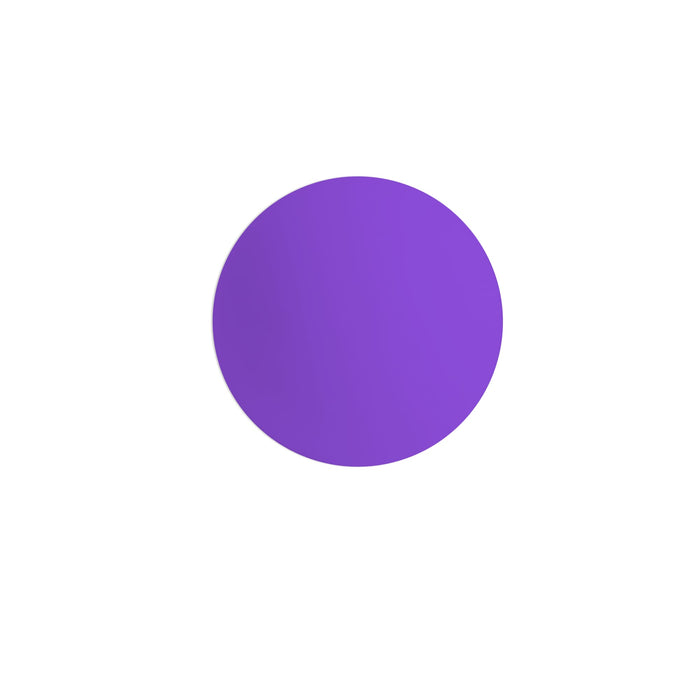 Lacrosse Ball - A purple lacrosse ball with a smooth, glossy surface, featuring a logo.