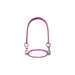 Silicone Cup Carry Strap - A drink bottle silicone cup carry strap in pink, featuring a smooth grip and metal clips for attachment.