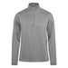 Men's Volante H2X-DRY 1/4 Zip Pullover - A grey men's pullover featuring a 1/4 zip design and long sleeves. It has a logo on the chest.