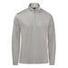 Men's Monterey 1/4 Zip Pullover - A grey men's pullover featuring a 1/4 zip and long sleeves, with a logo on the chest.