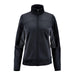 Women's Appaloosa Knit Jacket - A Women's Appaloosa Knit Jacket in black, featuring a zip front and high collar, with side pockets and a logo.