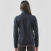 Women's Appaloosa Knit Jacket - A women's Appaloosa knit jacket in navy, featuring a fitted design and a high collar, with a logo on the back.