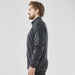 Men's Yosemite Full Zip Fleece Jacket - A men's full zip fleece jacket in dark navy, featuring a high collar and side pockets. It has a simple logo design.
