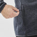 Men's Yosemite Full Zip Fleece Jacket - A men's full zip fleece jacket in dark grey, featuring a side zip pocket for storage.