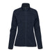 Women's Yosemite Full Zip Fleece Jacket - A navy blue women's fleece jacket featuring a full zip and high collar. It has a logo on the front.