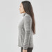 Women's Yosemite Full Zip Fleece Jacket - A women's full zip fleece jacket in grey, featuring a high collar and side pockets, with a logo.
