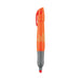 Brite Liner Grip Xl Pen - An orange highlighter pen with a grey grip and a branding logo on the side.