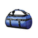 Nautilus Waterproof Duffle 70 - A blue Nautilus Waterproof Duffle 70 bag with black accents and adjustable straps. It features a logo on the side.