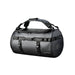 Nautilus Waterproof Duffle 70 - A black waterproof duffle bag with adjustable straps and a sleek design, featuring a logo.