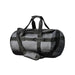 Nautilus Waterproof Duffle 35 - A waterproof duffle bag in dark grey, featuring sturdy handles, a detachable strap, and a logo.