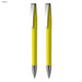Prestige Pen Gift Set - A set of two yellow plastic pens with chrome clips, featuring a sleek and modern design.